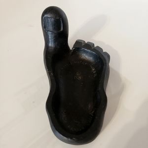 Black Lava Toe Dish Candies Jewellery Ashtray NWOT